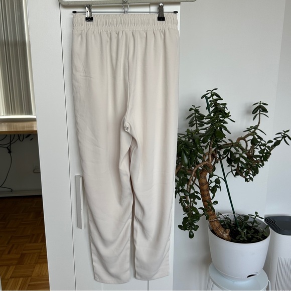 MELLODAY Cream Drawstring Track Pants, NWOT - Picture 2 of 7